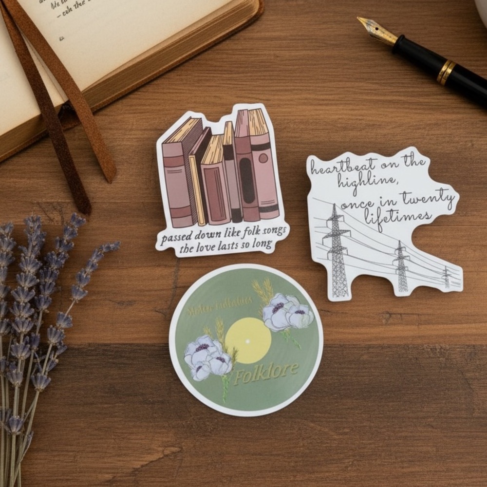 Taylor Swift Folklore Stickers